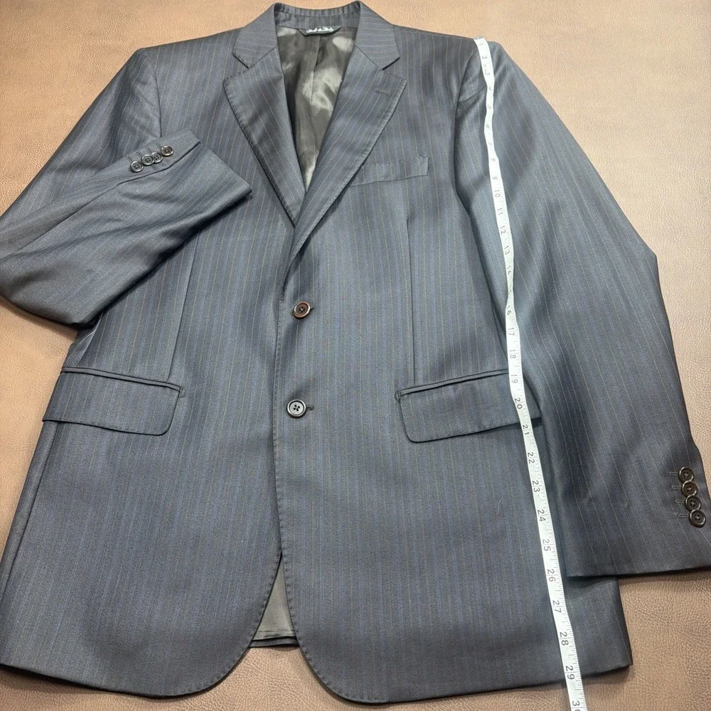 ERMENGILDO ZEGNA for Saks BLACK LABEL 2 Piece Full Suit Men SILK BLEND 40R 35x30